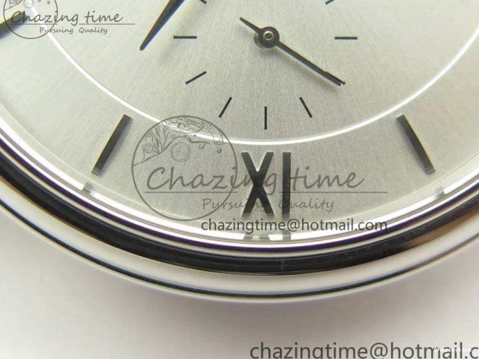 0310 FashionForward De Ville Prestige Real Power Reserve SS TW 1:1 Best Edition White Dial SS Markers On Leather Strap A 8095